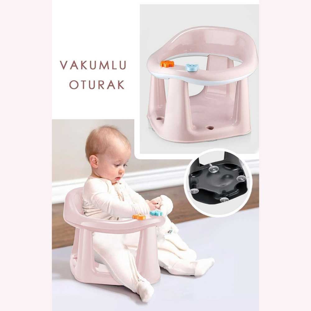 2'li Vakumlu Bebek Banyo Oturağı ve Minder Seti