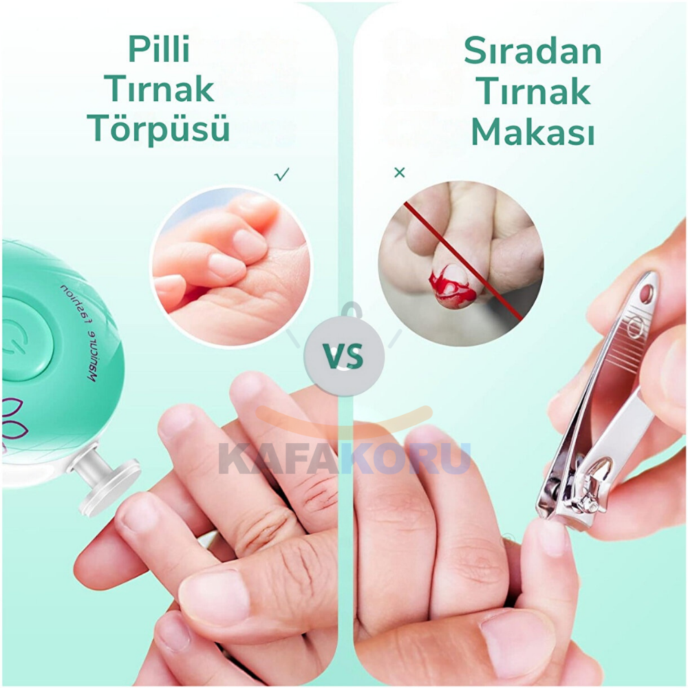 6 Başlıklı Bebek Tırnak Törpüleme Seti