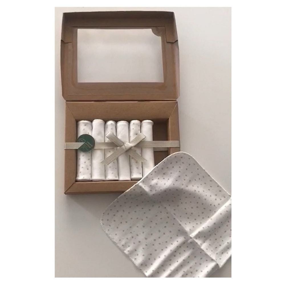 Organik 7'li Hijyen Pamuk Bebek Ağız ve Ter Silme Mendili