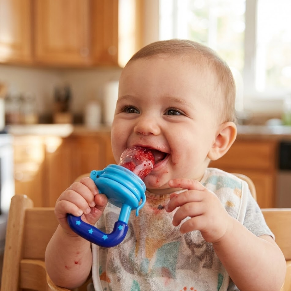 Bebek Silikon Meyve ve Sebze Emziği