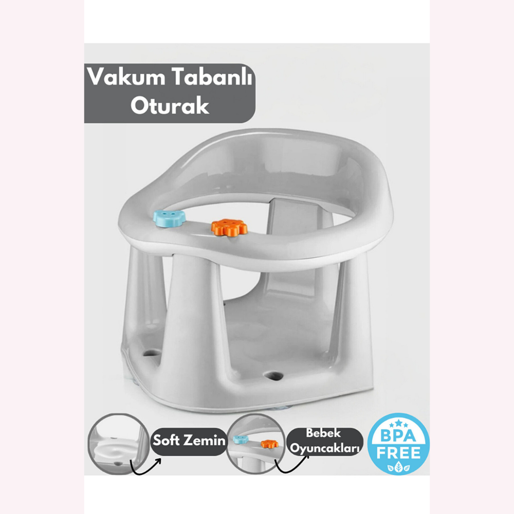 2'li Vakumlu Bebek Banyo Oturağı ve Minder Seti