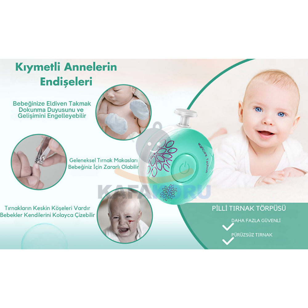 6 Başlıklı Bebek Tırnak Törpüleme Seti